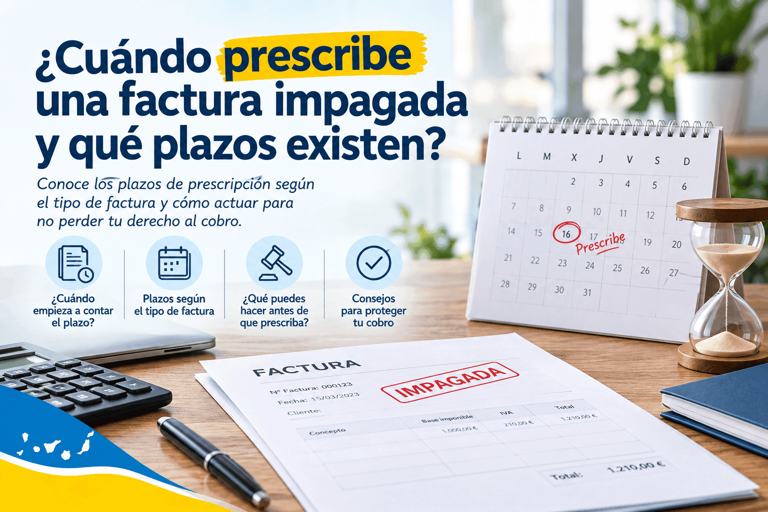 ¿Cuándo prescribe una factura impagada y qué plazos existen?