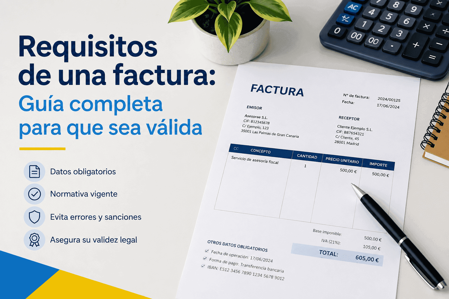 Requisitos de una factura: Guía completa para que sea válida